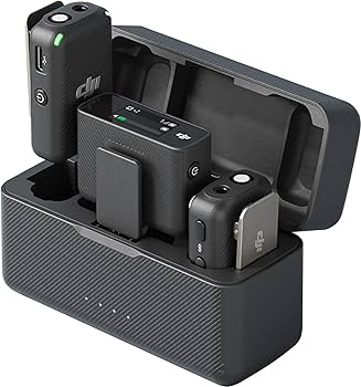 DJI Mic (2 TX + 1 RX + Charging Case), Wireless Lavalier